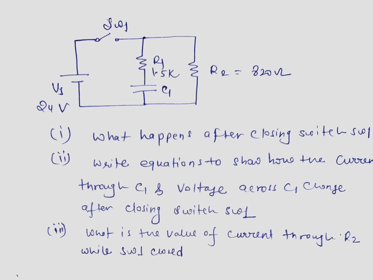 Electrical Engineering homework question answer, step 1, image 1